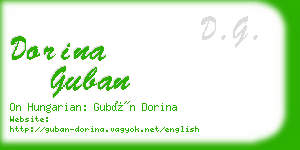 dorina guban business card